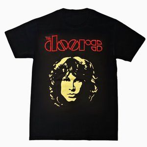 New "The Doors Jim Morrison Face" Unisex Silkscreen T-Shirt Small–3XL
